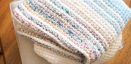 Creating a Simple Striped Tunisian Crochet Blanket
