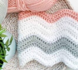 Crochet Ripple Baby Blanket Pattern