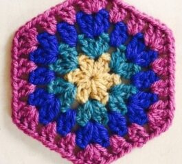 How to Crochet a Granny Hexagon