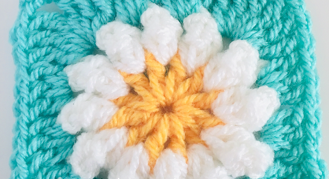 Daisy Granny Square Free Pattern