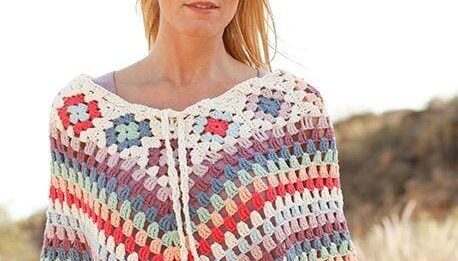 Granny Poncho Crochet Pattern