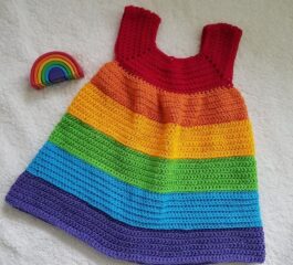 Rainbow Dress for Girls Tutorial