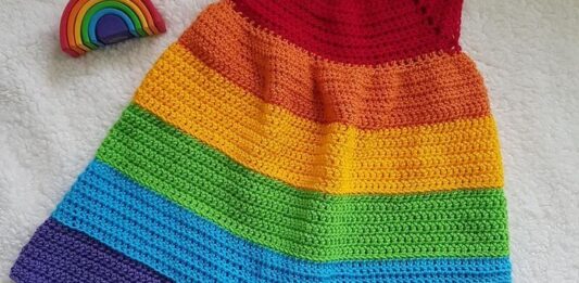 Rainbow Dress for Girls Tutorial