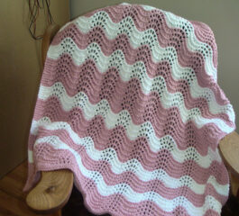 Feather and Fan Baby Blanket Pattern