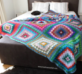 Bavarian Style Blanket Free Crochet Pattern