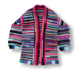 Stripes Crochet Cardigan Free Pattern