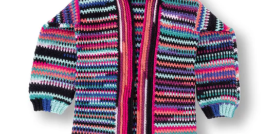 Stripes Crochet Cardigan Free Pattern
