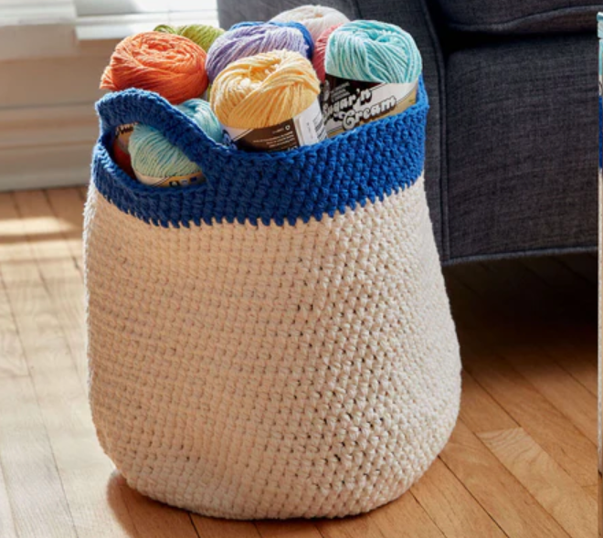 Crochet Handy Basket Free Pattern