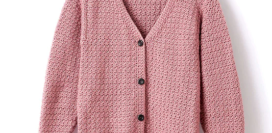 Adult Crochet V-Neck Cardigan Pattern