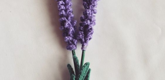 Crochet Lavender Flower Free Pattern