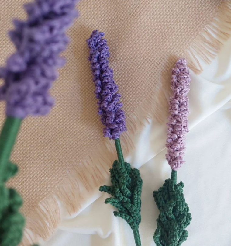 Crochet Lavender Flower 