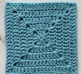 Solid Granny Square Crochet Pattern