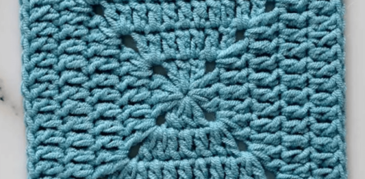 Solid Granny Square Crochet Pattern