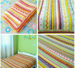 As-We-Go Stripey Blanket