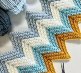 Crochet Chevron Blanket Pattern
