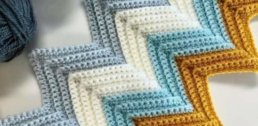 Crochet Chevron Blanket Pattern