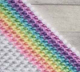 Crystal Waves Blanket Free Pattern