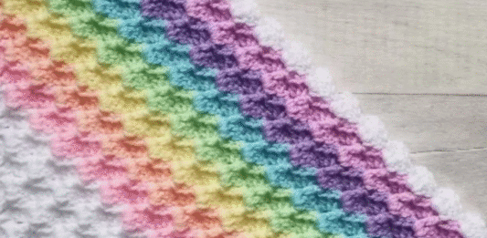 Crystal Waves Blanket Free Pattern